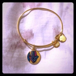 Gold Hamsa-Britto Alex and Ani bracelet